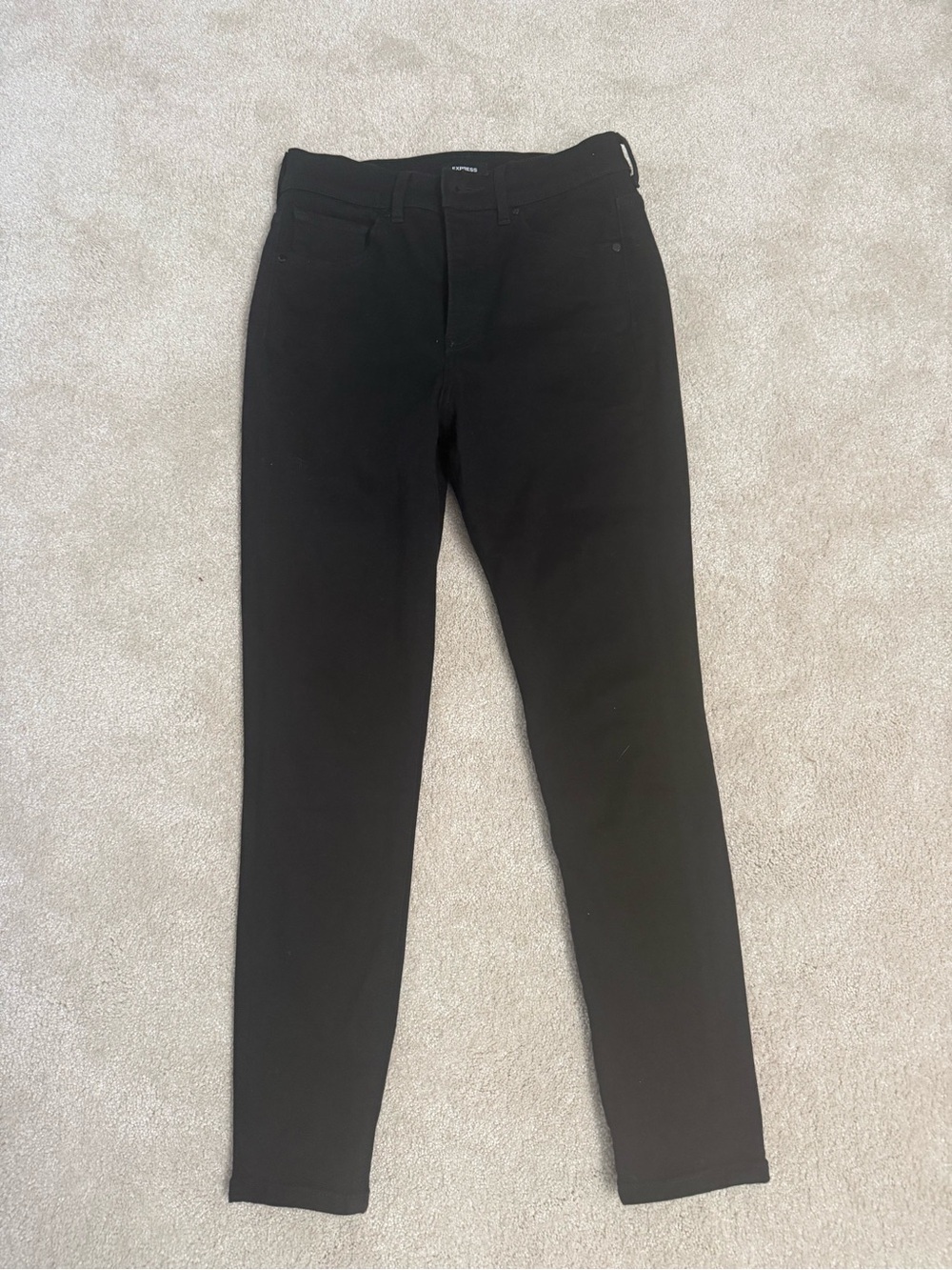 Express Black Stretch Skinny Pants size 2 short